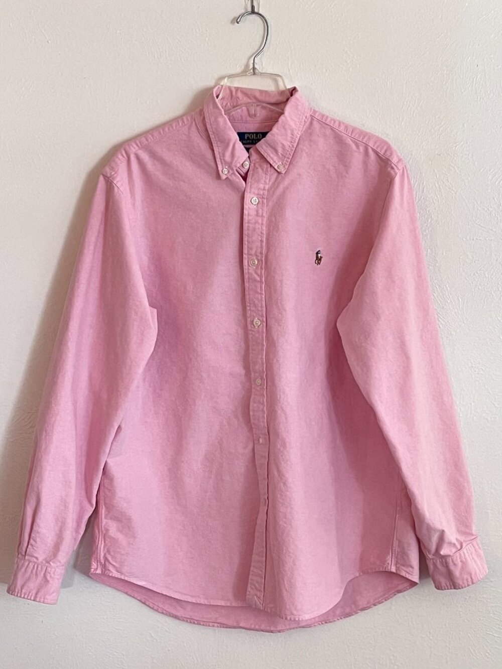 Polo Ralph Lauren Men's Pink Classic Fit Cotton Button Down Shirt Size XL
